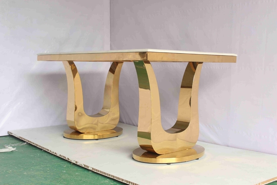 Mesas de comedor modernas de lujo superiores de mármol pulidas para 4 personas