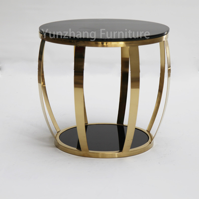 El artículo simple alrededor de la base lateral de los SS de la tabla moderó a Sofa Table de cristal
