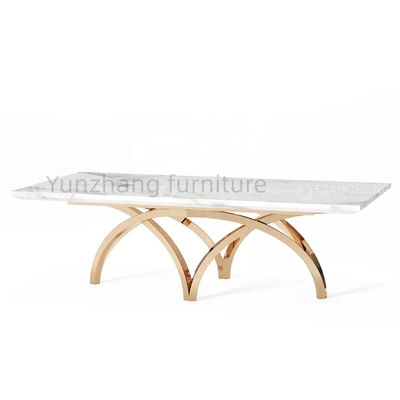 Tabla elegante elegante del centro del oro para la estructura simple de la sala de estar