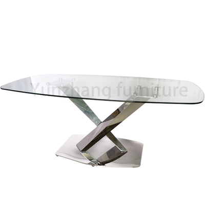 La silla de tabla grande de cena superior de cristal fija 36 pulgadas de longitud