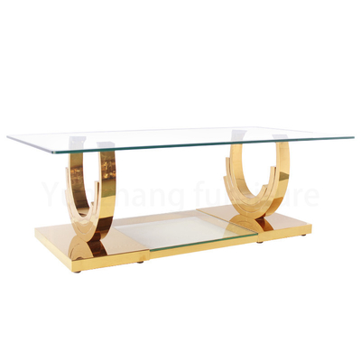 Tabla clara del centro del rectángulo del diseño simple, tabla del gabinete de la TV para el uso de la familia