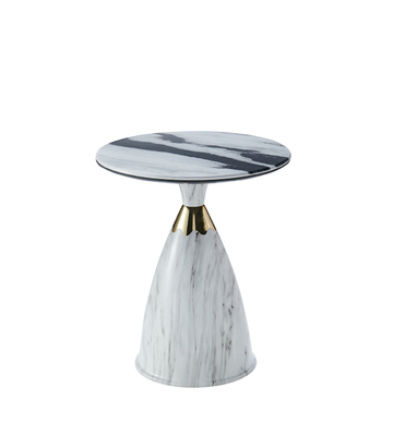 Mesa central de vidrio moderna de acero inoxidable extensible templada mesa de café giratoria dorada muebles de sala de estar