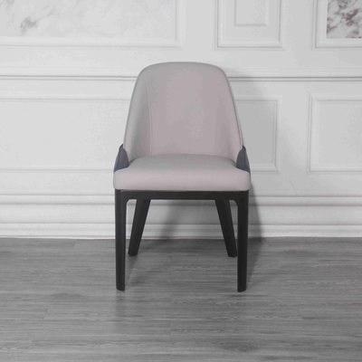 Sillas del comedor de Gray Blue Multi Colored Padded con las piernas robustas
