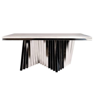 Los SS basan las mesas de comedor modernas de lujo glosan la mesa de comedor de cristal fijada para 4