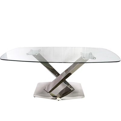 Mesas de comedor modernas de lujo únicas caseras con X - base