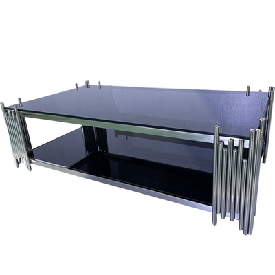 Venta al por mayor Mesa de café de calidad Premium Moderno Luxoso Espejo de mármol Conjunto de mesa Rectángulo Centro Conjunto de mesa