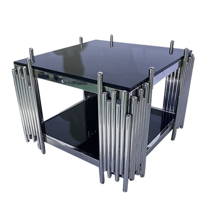 Muebles de vidrio modernos de lujo Estilizado mesa de té 50cm de longitud para la decoración del hogar