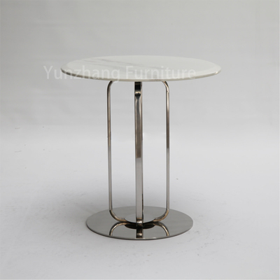 Mesa auxiliar de diseño simple, mesa de sofá, muebles de salón de mármol SS201
