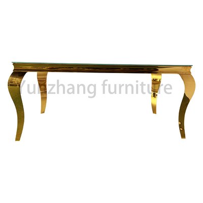 Luminosa Casa rectangular Sencillo pequeño apartamento Comedor de mesa y silla Combinación de lujo de mármol mesa de comedor