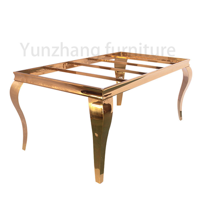 Luminosa Casa rectangular Sencillo pequeño apartamento Comedor de mesa y silla Combinación de lujo de mármol mesa de comedor