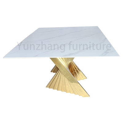 Estilo nórdico, comedor moderno, mobiliario para el hogar de lujo italiano, mesa de comedor de mármol.