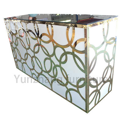 Tabla modelada superior de la decoración de la boda del estante del vino del armario de la tabla de la barra