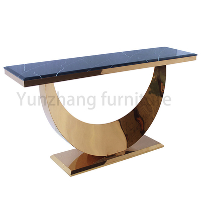 Mesa de consola de colección simple con mármol negro para el salón