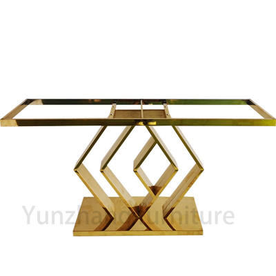Mesa de consola con base de oro Muebles de hotel