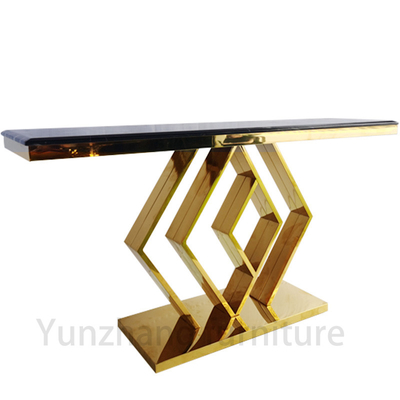 Consola de lujo Diseño de mesa Salón de estar Conjunto Base de oro
