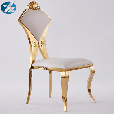 Muebles modernos del oro de la silla del banquete de la boda del cuero estándar para los negocios