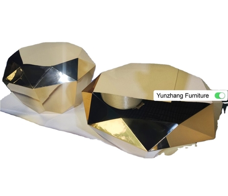 Centro de diseño de diamantes de lujo mesa mesa lateral decoración de sala de estar
