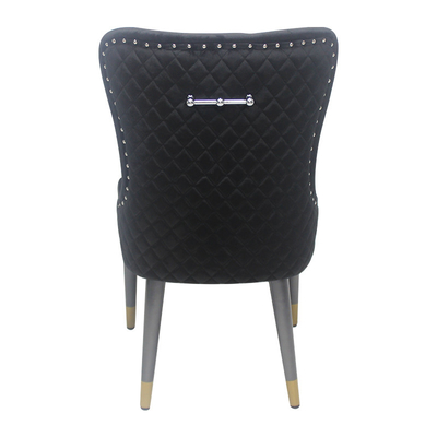 Silla de banquete de bodas elegante y funcional con base metálica para bodas
