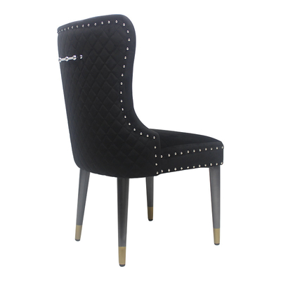 Silla de banquete de bodas elegante y funcional con base metálica para bodas
