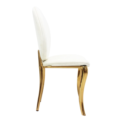 Estilo italiano simple moderno de las sillas de gama alta de lujo ligeras de cuero del comedor que cena la silla