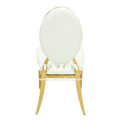 Recepción del hotel T-Gold silla de acero inoxidable de metal asientos de banquete apilables asientos de cojín de terciopelo nórdico sillas de boda
