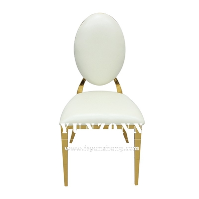 Recepción del hotel T-Gold silla de acero inoxidable de metal asientos de banquete apilables asientos de cojín de terciopelo nórdico sillas de boda
