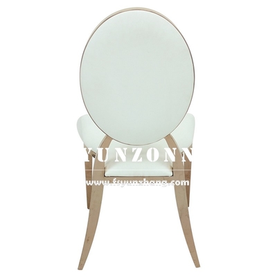 La boda de acero inoxidable del oro preside los alquileres reales W49xD53xH94cm de la silla que se casan