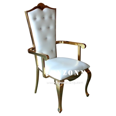 Marco fuerte elegante del oro de la silla del banquete de la boda para la recepción y el acontecimiento