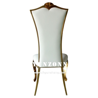 Silla de acero inoxidable del banquete de 201 bodas con las piernas de la asamblea 4