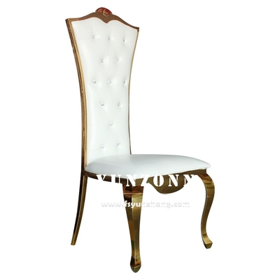 Silla de acero inoxidable del banquete de 201 bodas con las piernas de la asamblea 4