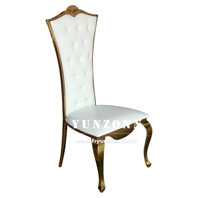 Silla de acero inoxidable del banquete de 201 bodas con las piernas de la asamblea 4