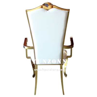 Marco fuerte elegante del oro de la silla del banquete de la boda para la recepción y el acontecimiento