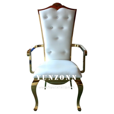 Marco fuerte elegante del oro de la silla del banquete de la boda para la recepción y el acontecimiento