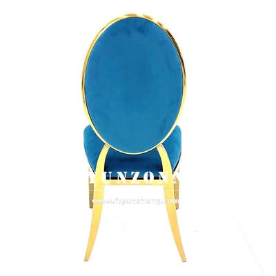 Muebles de comedor modernos Diseño apilable Silla de salón de hotel Metal dorado Sillas de boda de acero inoxidable para salón de eventos