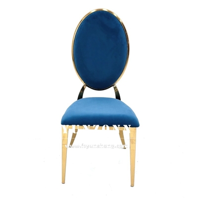 Muebles de comedor modernos Diseño apilable Silla de salón de hotel Metal dorado Sillas de boda de acero inoxidable para salón de eventos