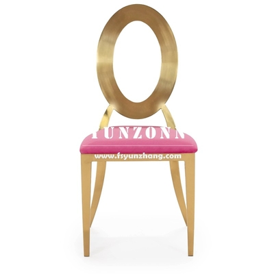 Silla de banquete dorada de acero inoxidable para comedor, diseño apilable, para hotel, boda, evento, fiesta, silla de acero