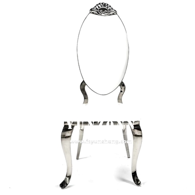 Hotel de lujo Restaurante silla de metal diseño corona silla de boda real de acero inoxidable de oro