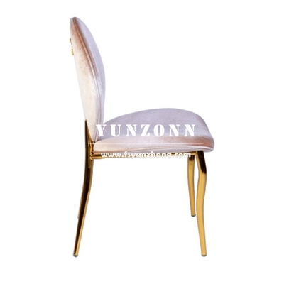 Al por mayor Mercado de Dubai Oro silla de banquete de acero inoxidable silla de comedor de lujo