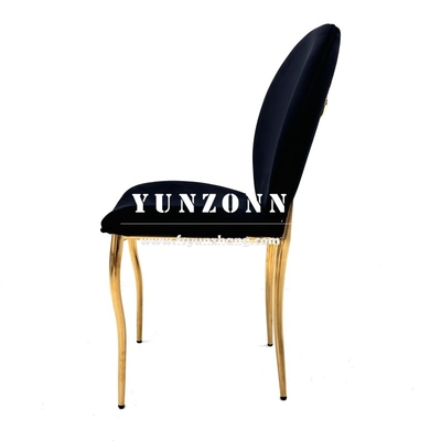 Al por mayor Mercado de Dubai Oro silla de banquete de acero inoxidable silla de comedor de lujo