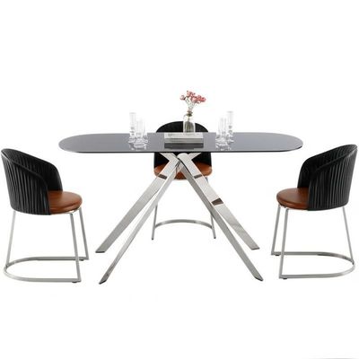 Muebles de cena modernos de acero inoxidables de las piernas del metal para la decoración de Ministerio del Interior