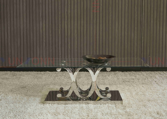 La pequeña mesa de comedor de cristal rectangular moderna fijó 4 8 6 Seater debajo de 10000