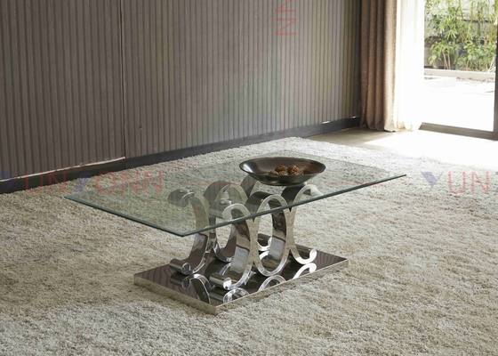 La pequeña mesa de comedor de cristal rectangular moderna fijó 4 8 6 Seater debajo de 10000