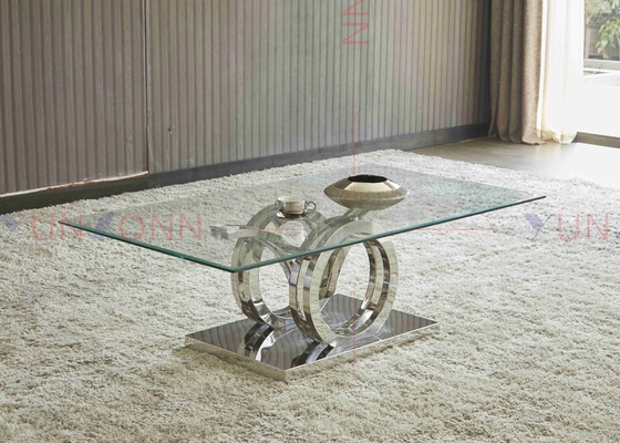 La pequeña mesa de comedor de cristal rectangular moderna fijó 4 8 6 Seater debajo de 10000