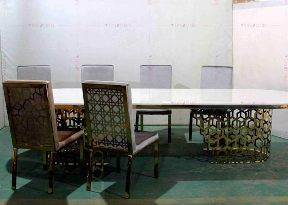 OEM resistente grande de lujo moderno del MDF de la mesa de comedor del estilo del banquete 4000X1200X750m m