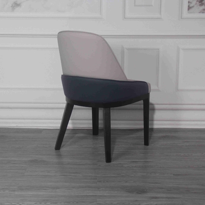 Sillas del comedor de Gray Blue Multi Colored Padded con las piernas robustas