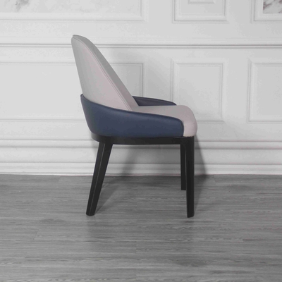 Sillas del comedor de Gray Blue Multi Colored Padded con las piernas robustas