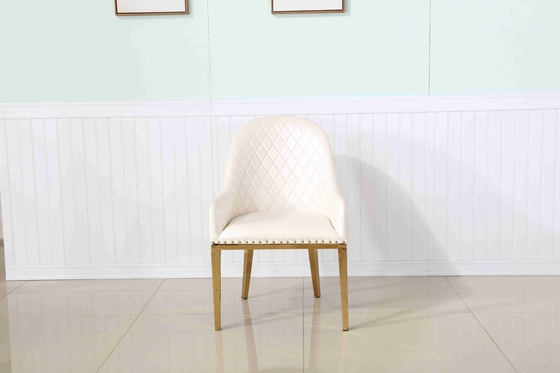El comedor rellenado nórdico preside el blanco de cuero de los sillones del comedor de la negociación de los SS