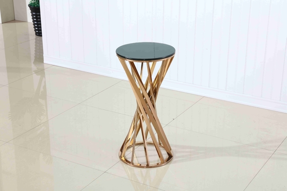 La silla de tabla decorativa del Pub del estante de la planta fijó el soporte de acero inoxidable de la maceta para la boda del partido del acontecimiento