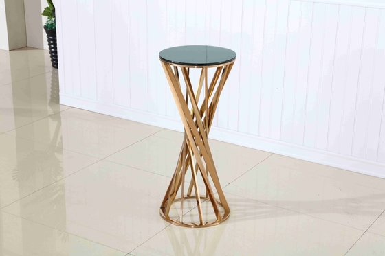 La silla de tabla decorativa del Pub del estante de la planta fijó el soporte de acero inoxidable de la maceta para la boda del partido del acontecimiento