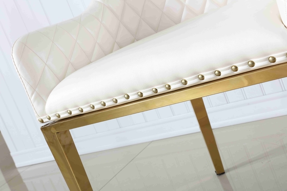 El comedor rellenado nórdico preside el blanco de cuero de los sillones del comedor de la negociación de los SS